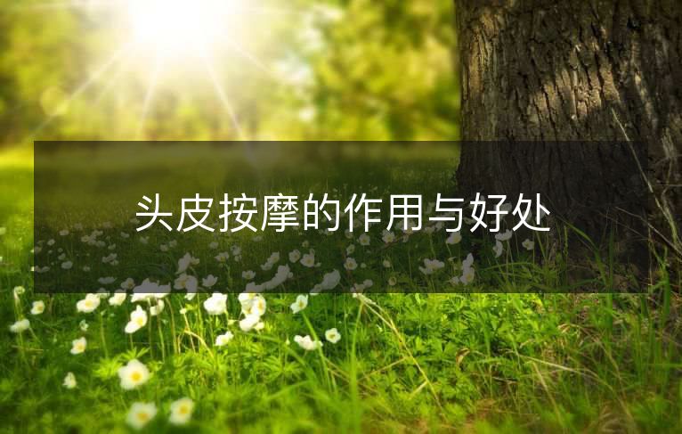头皮按摩的作用与好处